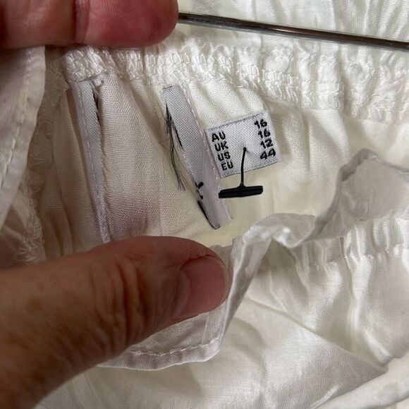 Princess Polly EMILIANO STRAPLESS MAXI DRESS WHITE Nwot Size 12 Lace Up Sides - Picture 5 of 11